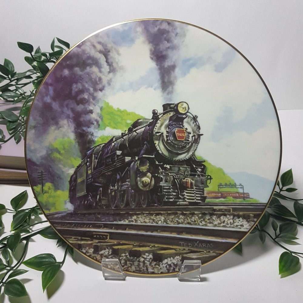 Set of 4 AMERICAN STEAM Collectors Plates United States Rail USA Rail US Rail - Picture 5 of 14